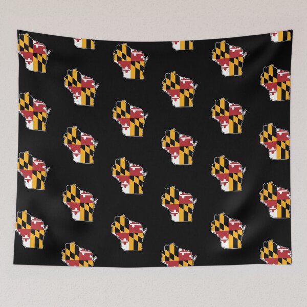 Item preview, Maryland Flag Wisconsin Map designed and sold by MarylandStyle.
