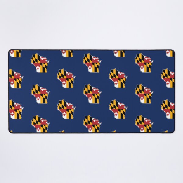 Item preview, Maryland Flag Wisconsin Map designed and sold by MarylandStyle.