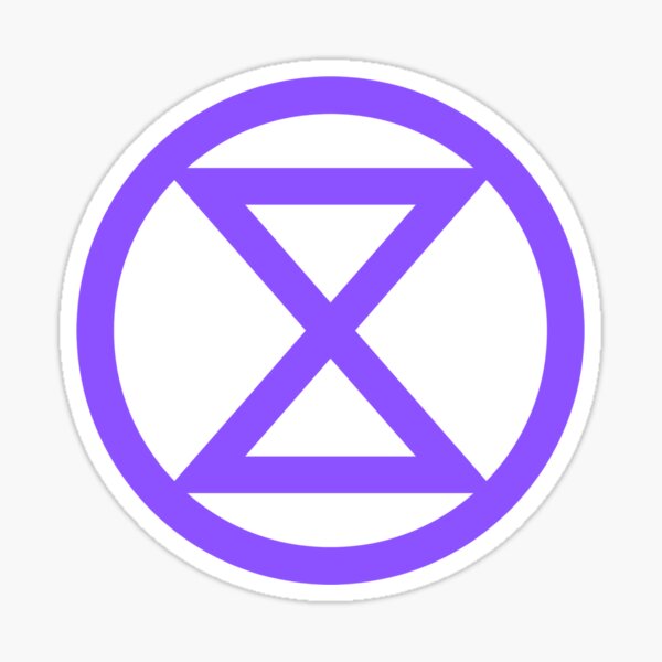 Item preview, Extinction Rebellion logo purple  designed and sold by Ecorevolution.