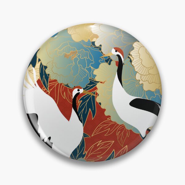 Artikelvorschau, traditional classical auspicious peony crane entworfen und verkauft von UnaWu533.
