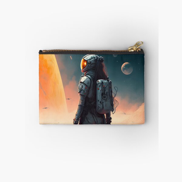 Item preview, Female Astronaut Exploring an Unknown Planet designed and sold by Marcelo Vieira.
