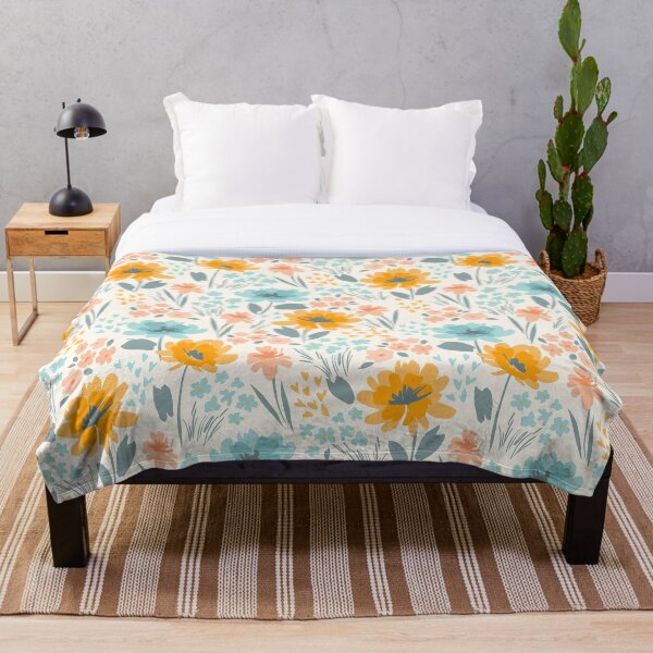 Item preview, Colourful floral pattern designed and sold by chelsycreation.