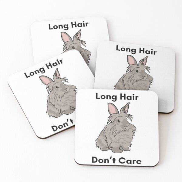 Item preview, Long Hair Don't Care | Lionhead Bunny | Fluffy Rabbit designed and sold by bashfulbunnies.