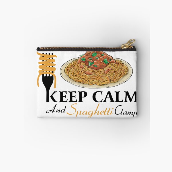 Item preview, Keep Calm And Spaghetti Clamp designed and sold by Enjoy  ⭐⭐⭐⭐⭐.
