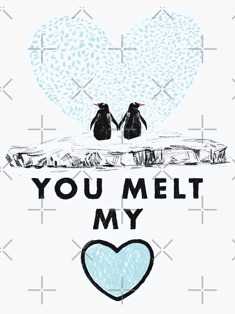 Thumbnail 3 of 3, Sticker, You melt my heart designed and sold by ddanyen.