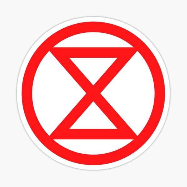 Item preview, Extinction Rebellion logo red designed and sold by Ecorevolution.