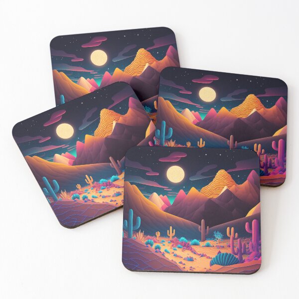 Item preview, Desert at night designed and sold by Cheese Design Studio.