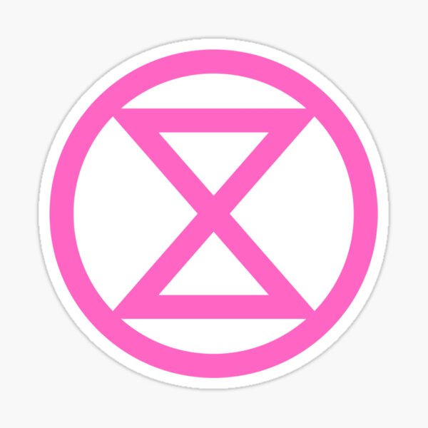 Item preview, Extinction Rebellion logo pink designed and sold by Ecorevolution.