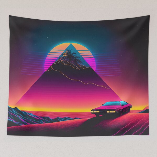 Item preview, Pyramid Pursuit: A Synthwave Desert Cruise designed and sold by Mullet Monkey.