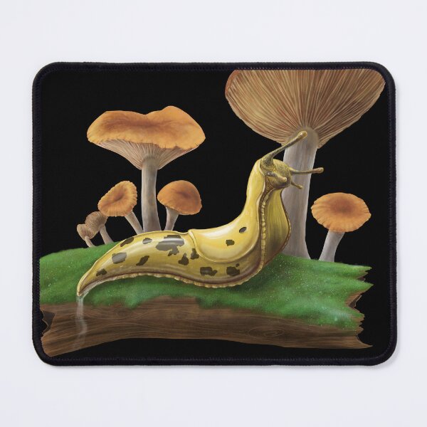 Item preview, banana slug with mushroom designed and sold by ElementalEmbers.