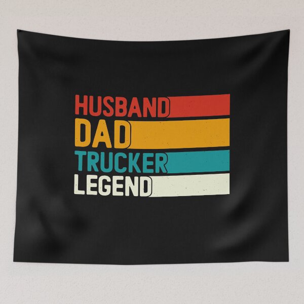 Item preview, Husband Dad Trucker Legend - Vintage designed and sold by Logic72.