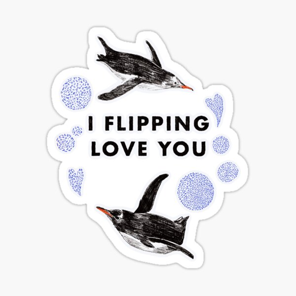 Item preview, I flipping love you designed and sold by ddanyen.