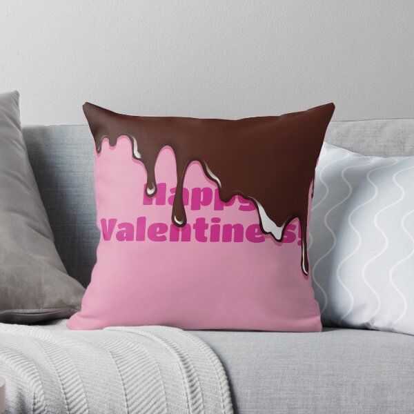 Happy Valen— Oh Just Eat the Chocolate Throw Pillow