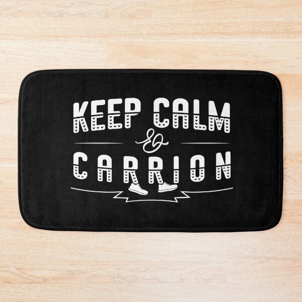 Item preview, Keep Calm and Carrion Black and White T-Shirt | Pixelgrafiks designed and sold by PixelGrafiks.