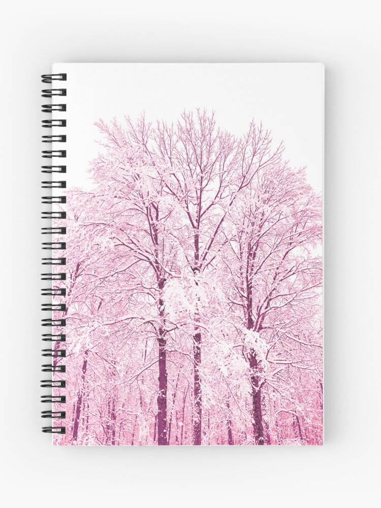 Thumbnail 1 of 3, Journal, Dreamy Snowy Trees 3 designed and sold by OneDayArt.