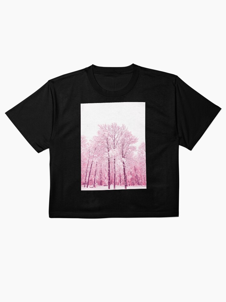 Thumbnail 2 of 4, Boxy T-Shirt, Dreamy Snowy Trees 3 designed and sold by OneDayArt.