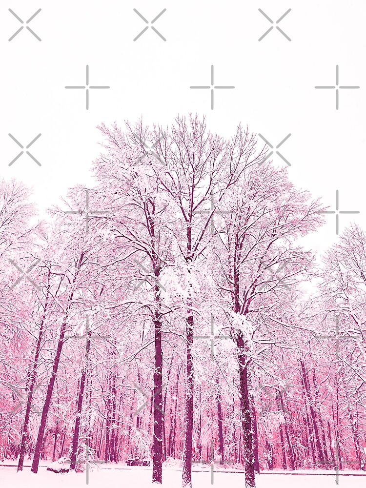 Thumbnail 3 of 3, Poster, Dreamy Snowy Trees 3 designed and sold by OneDayArt.