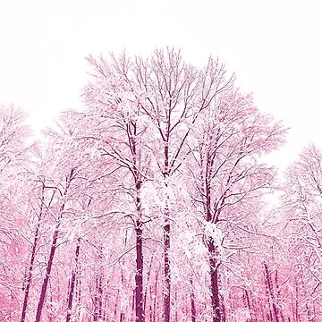 Artwork thumbnail, Dreamy Snowy Trees 3 by OneDayArt
