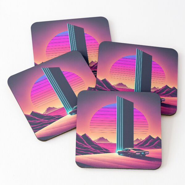 Item preview, Monolithic Momentum: A Synthwave Drive Through the Desert designed and sold by Mullet Monkey.