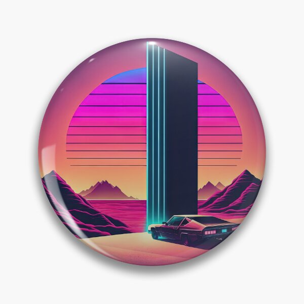Item preview, Monolithic Momentum: A Synthwave Drive Through the Desert designed and sold by Mullet Monkey.