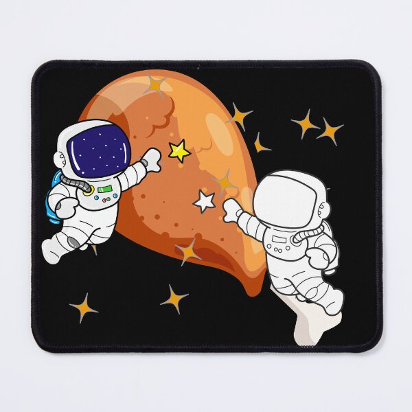 Item preview, Astronauts and a Chicken Leg in Space designed and sold by Rachel July.