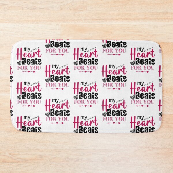 Item preview, My Heart Beats For You - Cute Valentine's Day Design for Couples by FanityPrints designed and sold by FanityPrints.