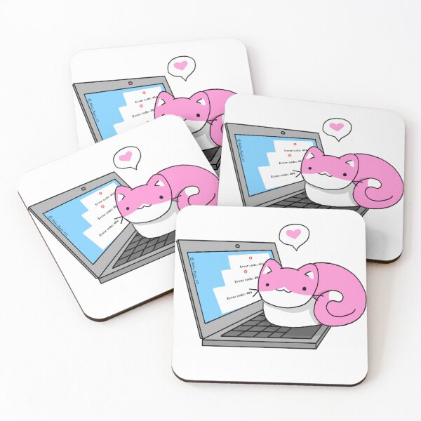 Item preview, Cat Sitting on Laptop Error designed and sold by NekoMochiXD.