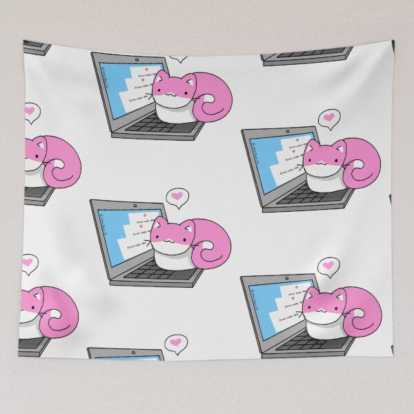 Item preview, Cat Sitting on Laptop Error designed and sold by NekoMochiXD.