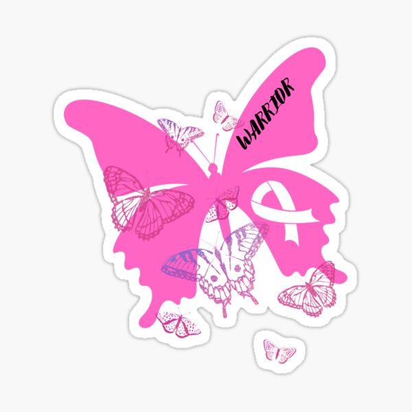 The pink butterfly' Sticker