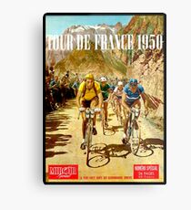 LE TOUR DE FRANCE; Vintage Bicycle Racing Print Metal Print
