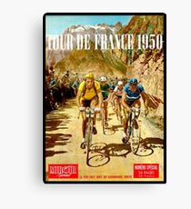 Lienzo LE TOUR DE FRANCE; Vintage Bicycle Racing Print