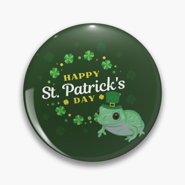 Item preview, Happy St. Patrick's Day Frog designed and sold by RoserinArt.
