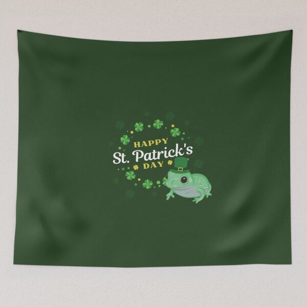 Item preview, Happy St. Patrick's Day Frog designed and sold by RoserinArt.