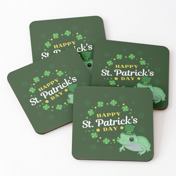 Item preview, Happy St. Patrick's Day Frog designed and sold by RoserinArt.