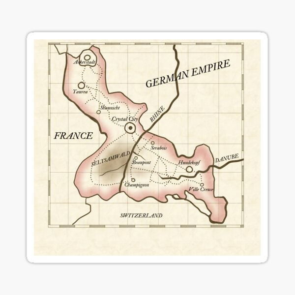 Map of the Valorian Socialist Republic Sticker