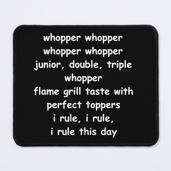 Item preview, whopper, whopper (white) designed and sold by Skully's Creations.