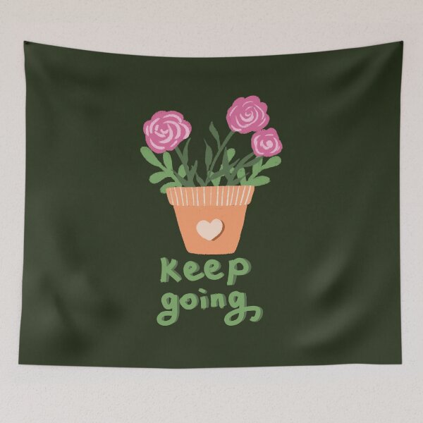 Item preview, Positive quote with flowers designed and sold by pinkyfish1010.