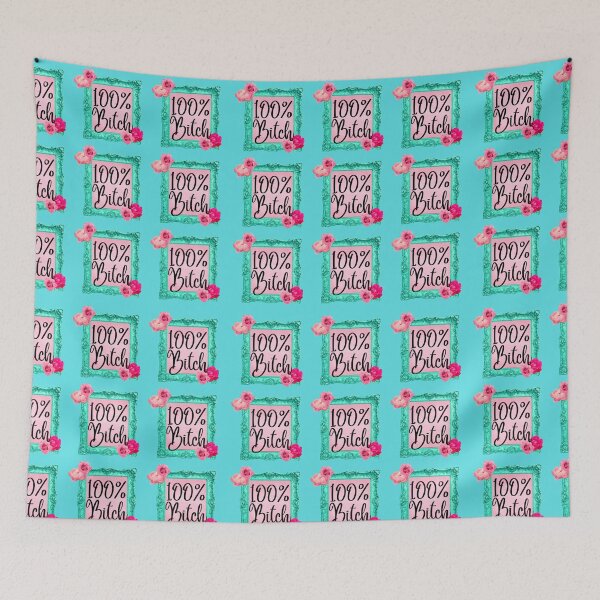 Item preview, 100% One Hundred Percent Bitch Aqua designed and sold by mrshannah.