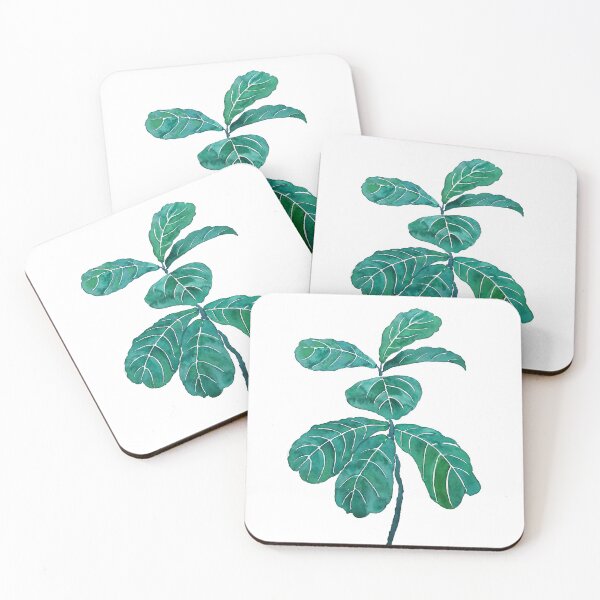 Item preview, hand painted fiddle leaf fig watercolor  designed and sold by ColorandColor.