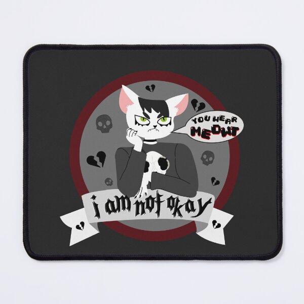 Item preview, Emo Cat Is Not Okay designed and sold by racharanha.