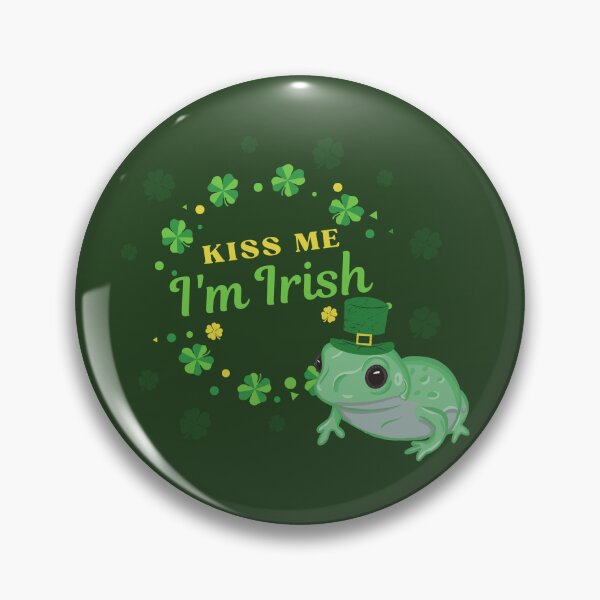 Item preview, Kiss Me I'm Irish Frog designed and sold by RoserinArt.