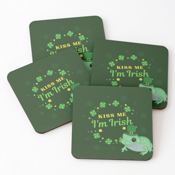 Item preview, Kiss Me I'm Irish Frog designed and sold by RoserinArt.