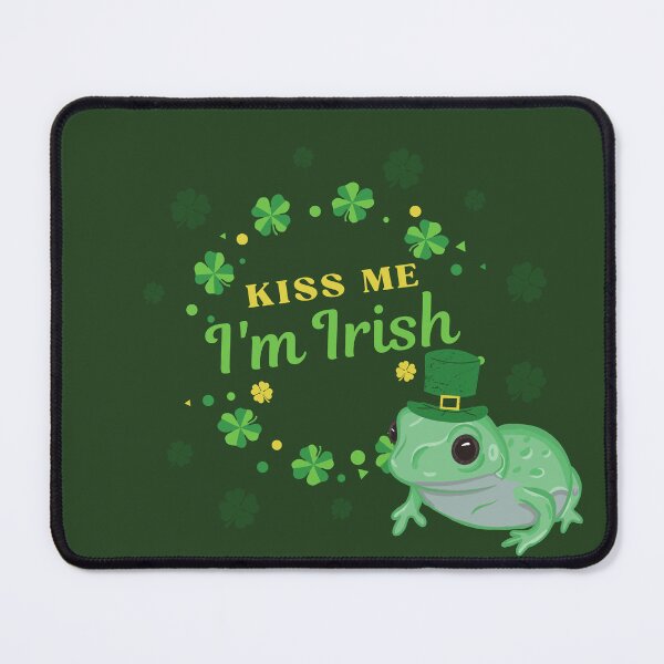 Item preview, Kiss Me I'm Irish Frog designed and sold by RoserinArt.