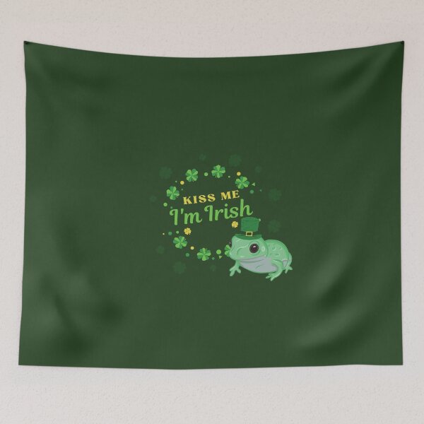 Item preview, Kiss Me I'm Irish Frog designed and sold by RoserinArt.