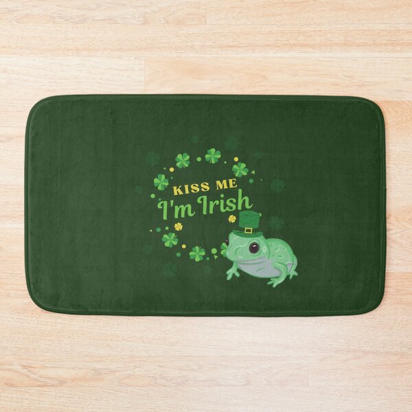 Item preview, Kiss Me I'm Irish Frog designed and sold by RoserinArt.