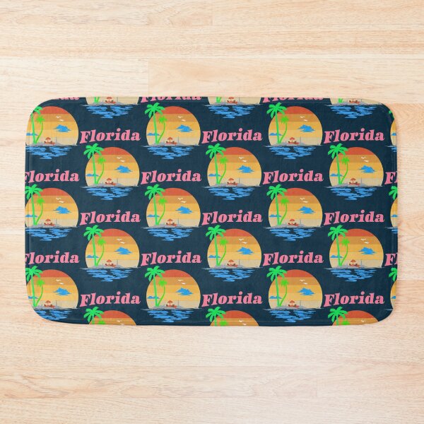Item preview, Miami Beach Florida Retro Sunset designed and sold by TheCatmeow2000.