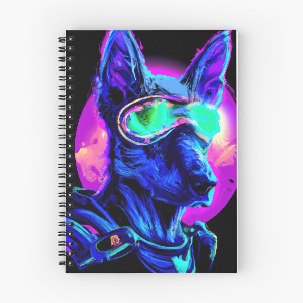 Item preview, Cute Futuristic Pup in a Synthwave Wonderland designed and sold by Cosmic-graphics.