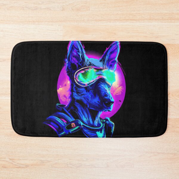Item preview, Cute Futuristic Pup in a Synthwave Wonderland designed and sold by Cosmic-graphics.