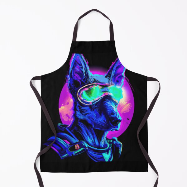 Item preview, Cute Futuristic Pup in a Synthwave Wonderland designed and sold by Cosmic-graphics.