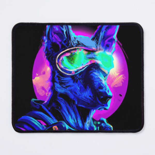 Item preview, Cute Futuristic Pup in a Synthwave Wonderland designed and sold by Cosmic-graphics.